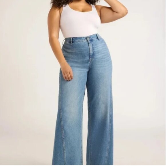 Sofia by Sofia Vergara Diana Super Hi-Rise Palazzo Jeans size 24W - Picture 1 of 6